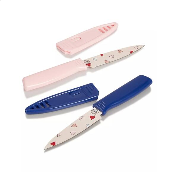 VALENTINE SET HAND TOWELS, OVEN MITT, & PARING KNIVES MARTHA STEWART COLLECTION - Picture 4 of 6